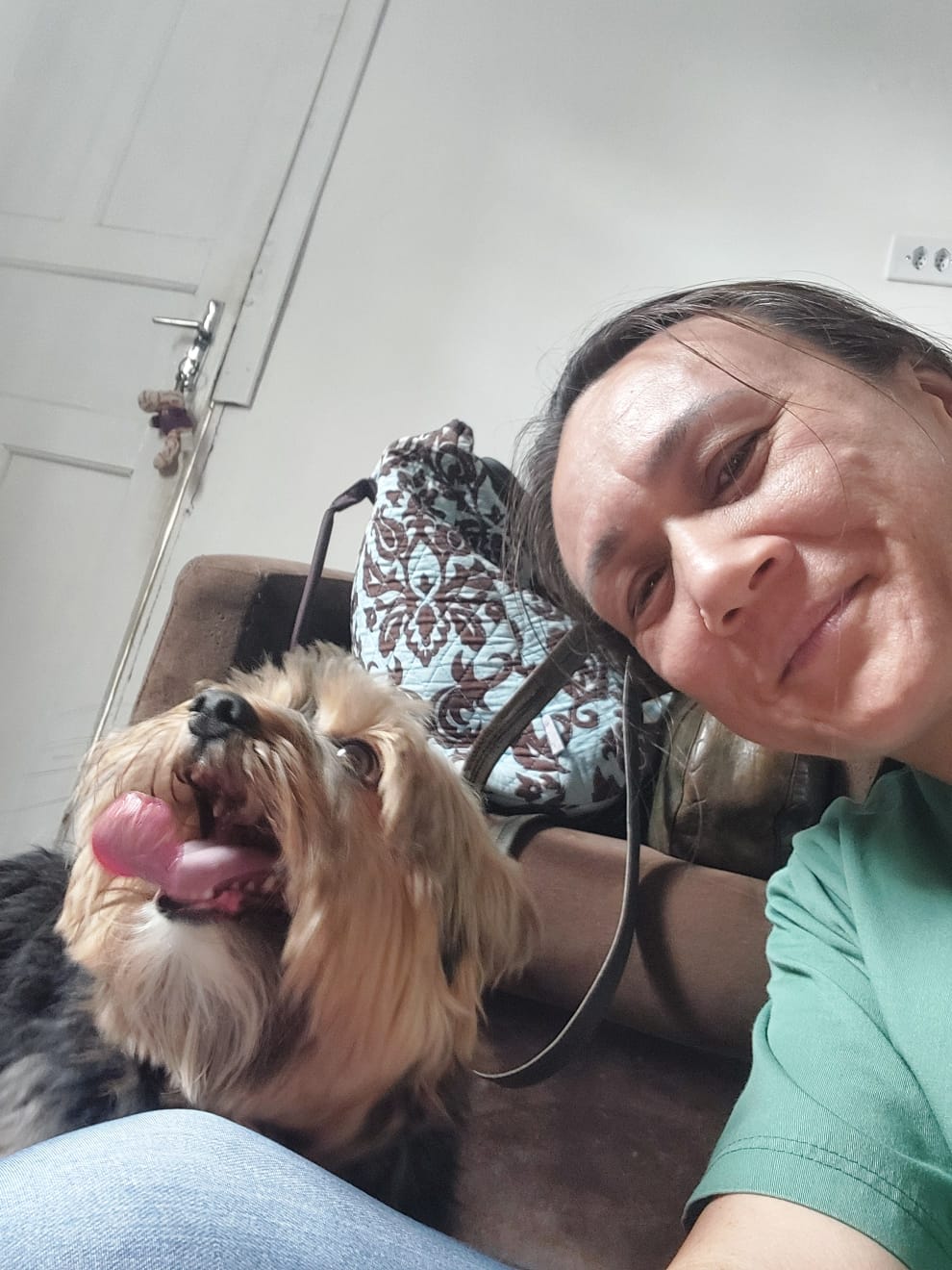 Dra. Patrícia Wong com um pet